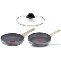 테팔 내츄럴포스 인덕션 프라이팬 3종 세트, 1세트, 22cm 프라이팬 + 28cm 프라이팬 + 28cm 유리뚜껑