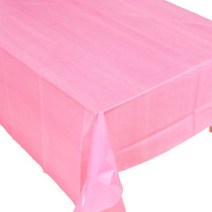 컬러 테이블 커버 일회용 식탁보 핑크 137 x 183cm, 3개입, 1개