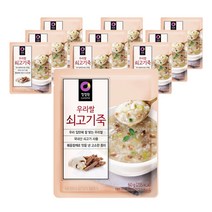 청정원 우리쌀 쇠고기죽, 60g, 10개