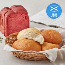 야미요밀 정성가득 채식 백미 모닝빵 + 홍국미 식빵 세트 660g (냉동), 1세트
