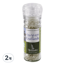 르게랑드 토판 그라인드 굵은 천일염, 75g, 2개