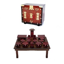 남원 문화재 물푸레 간편실속 제기 20p + 남원 앞닫이 제기 보관함, 1세트, 보관함 + 제기 20p