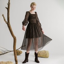 나루강 Gesmokte Tulle Dress 원피스