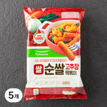 풀무원 쌀 순쌀 고추장 떡볶이, 480g, 5개