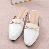 착한구두 페이지 여성용 레더 미들힐 뮬 블로퍼 BFLTS0b3900