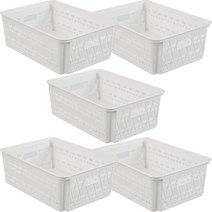 라이피스트 라탄 브리즈 바스켓 대, 화이트, 5개