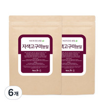바른티 자색고구마 분말, 200g, 6개