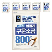 청정원 천일염 구운소금, 1kg, 10개