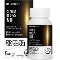 내츄럴플러스 전해질 밸런스 칼륨 120p, 144g, 5개