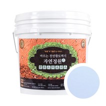 바른황토 바르는 천연황토벽지 자연정원 페인트 18L, 연파랑