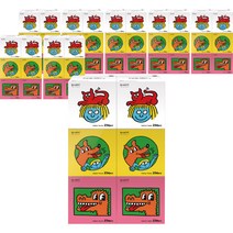 한예지 키스해링 키즈용 미용티슈, 6개입, 8팩