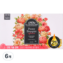 르샤트라1802 인퓨전 드라이 시트 섬유유연제 피오니 부케, 6개, 140매