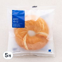 도제식빵 플레인 베이글, 120g, 5개