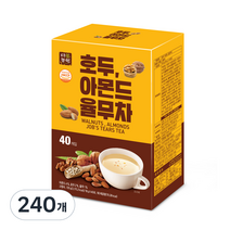 다농원 호두 아몬드 율무차, 18g, 240개