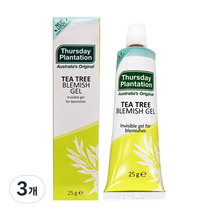 써스데이플랜테이션 티트리 블레미쉬 젤, 25g, 3개
