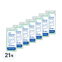치간 칫솔형 이쑤시개 휴대용 64mm, 60개입, 21개