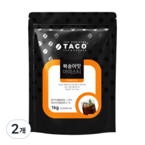 타코 복숭아맛 아이스티 분말 파우치, 1kg, 1개입, 2개