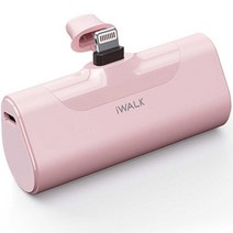 아이워크 미니 보조배터리, DBL4500L(8핀용), 핑크