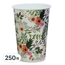 투고팩 플라워 종이컵 300ml, 1개입, 250개