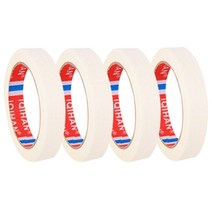 iQIHAN 다다 칼라 마스킹테이프 흰색 20 mm x 20 m, 4개