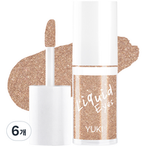 유키 리퀴드 아이즈 아이섀도 4g, 20 글로우피치, 6개