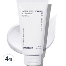 이니스프리 New 애플 씨드 클렌징 크림, 150ml, 4개