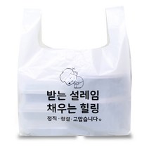 베로나 배달봉투 도시락 포장 비닐봉투 중, 20L, 100개