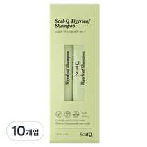 스칼큐 여행용 스틱 타이거립 일회용 샴푸 허브 시트러스향, 50ml, 2개