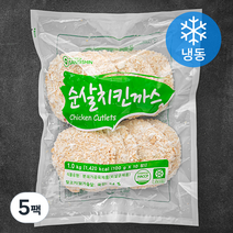 상신 순살 치킨까스 10장 (냉동), 5팩, 1kg
