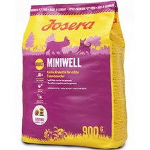 요세라 미니웰 어덜트 독일 강아지 사료, 오리, 900g, 1개