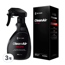 더클래스 클리네어 차량용 탈취제 400ml, 3개, 리얼로즈