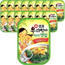 샘표 우리엄마 깻잎 깨끗한맛, 70g, 16개입