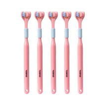 오픈스페이스 프리미엄 3면 칫솔 핑크, 1개입, 5개