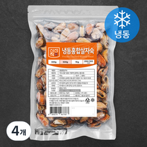 신선작 자숙 홍합살 (냉동), 500g, 4개