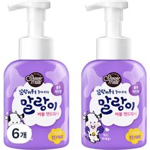 샤워메이트 말랑이 버블 핸드워시 블루베리, 500ml, 6개