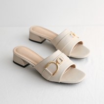 단골언니 여성용 캐롤리 D링 장식 뮬 3cm