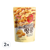 머거본 허니로스티드 땅콩, 110g, 2개