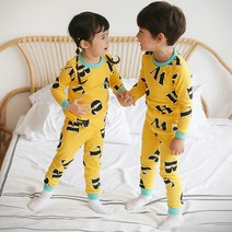 아동용 알파벳 오가닉 내의 상하 세트