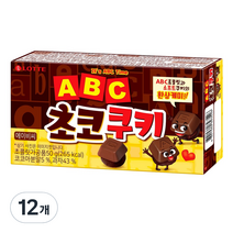 ABC 초코 쿠키, 50g, 12개