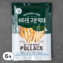 버터로 구운 먹태, 100g, 6개