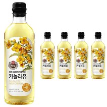 백설 카놀라유, 900ml, 5개