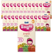 맘마밀요미요미 유기농 주스 125ml, 과일믹스, 24팩