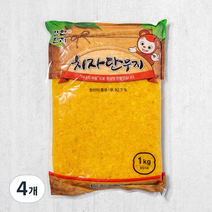 반찬단지 치자단무지 알밥용, 1kg, 4개