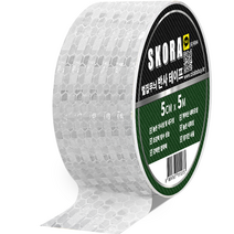 스코라 고휘도 야광 야간 안전 반사 테이프, 1개, 실버