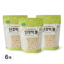오가닉스토리 유기농 현미로 만든 단호박볼, 65g, 6개