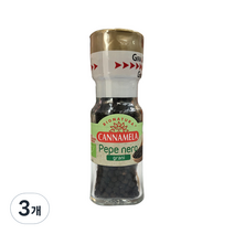 칸나멜라 유기농 흑후추 그라인더, 28g, 3개