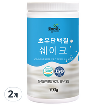 토종마을 초유 단백질 쉐이크, 2개, 700g