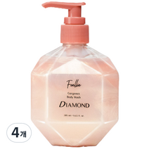 포엘리에 고져스 바디워시 다이아몬드 + 기프트백, 285ml, 4개