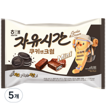 자유시간 미니 쿠키앤크림, 408g, 5개