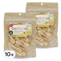 덴탈365 반려견 간식 150g, 요구르트, 10개